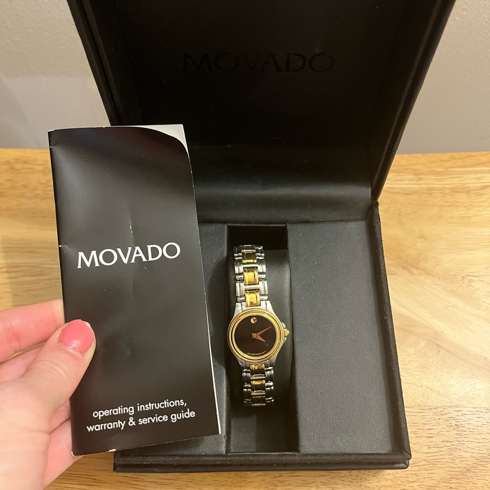 Women’s movado with box and paperwork